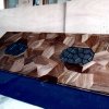 Plateau de table en damiers 